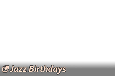 Link button overlay image to Jazz Birthdays topic